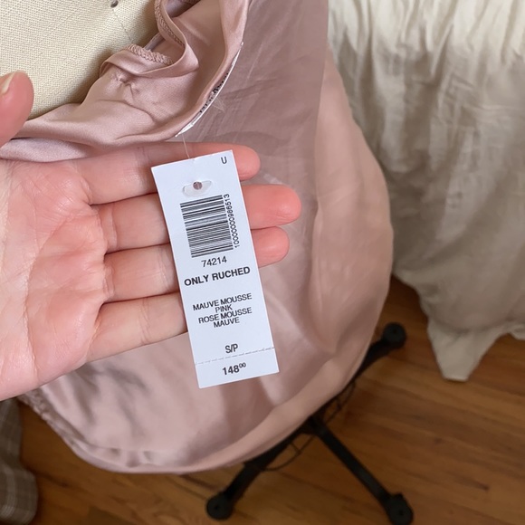 Aritzia ruched slip dress - Picture 5 of 8